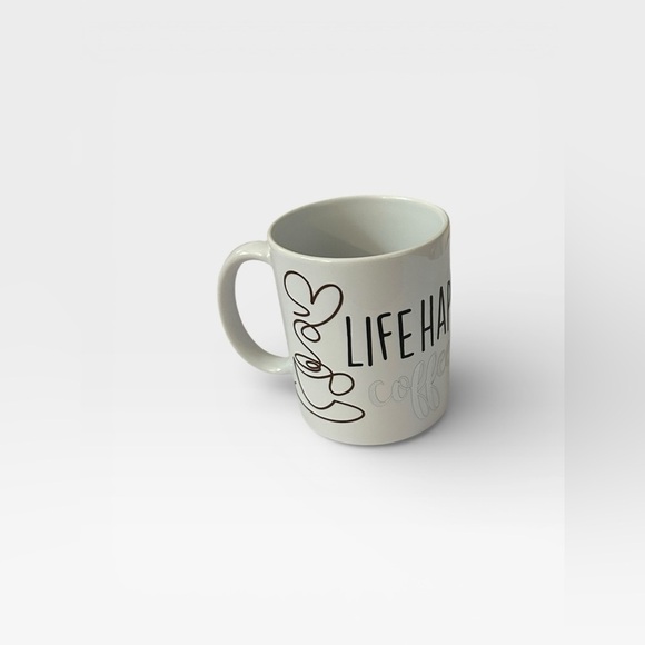 Handmade Other - 11oz Life Happens Coffee Helps Mug